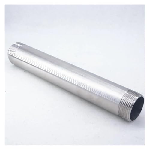 DQFOCPHHAA 1-1/4" BSP Equal Male Thread Length 250mm 304 Stainless Steel Long Straight Pipe Fitting Connector Adapter von DQFOCPHHAA
