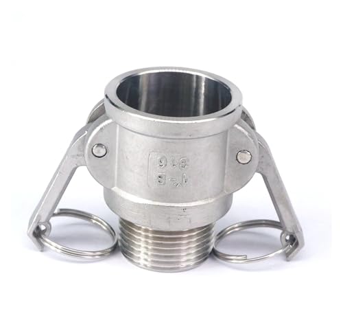 DQFOCPHHAA 1-1/4" BSP Male Thread 304 Stainless Steel Type B Socket Camlock Fitting Cam and Groove Coupler DQFOCPHHAA 1-1/4" BSP Male Thread 304 Stainless Steel Type B Socket Camlock Fitting Cam and Groove Coupler von DQFOCPHHAA