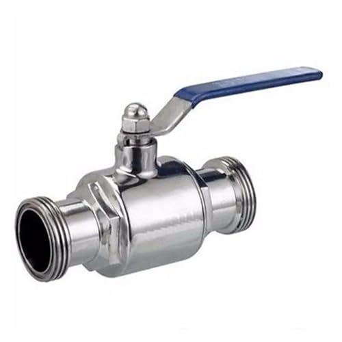 DQFOCPHHAA 1" SS304 Stainless Steel T Type Male Thread Union Ball Valve for Food Industries von DQFOCPHHAA