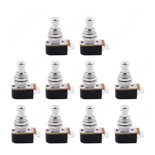 DQFOCPHHAA 10pc Guitar Effects Pedal Box Push Button Momentary Touch Push Button Stomp Foot Pedal Switch for Guitar Parts DQFOCPHHAA 10pc Guitar Effects Pedal Box Push Button Momentary Touch Push Button Stomp Foot Pedal Switch for Guitar Parts von DQFOCPHHAA