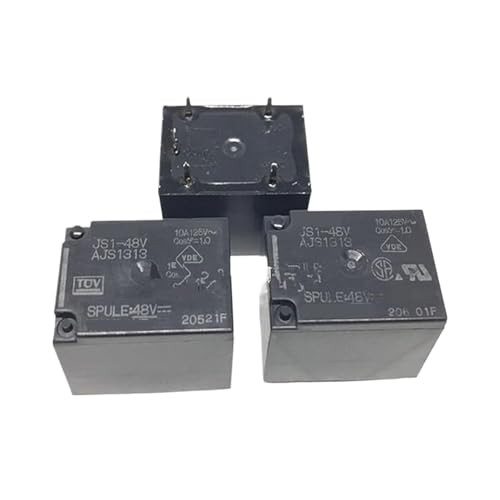 DQFOCPHHAA 1pc JS1-48V AJS1313 4123-1C-48V JS1-48V-F AJS1313F JS1-48V AJS1313 5PINS 10A125V 48VDC Power Relay von DQFOCPHHAA