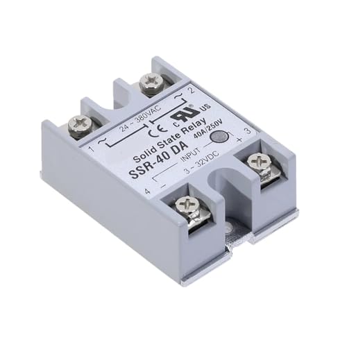 DQFOCPHHAA 1pcs SSR-40DA 40A Solid State Relay Module 3-32V DC Input 24-380VAC DQFOCPHHAA 1pcs SSR-40DA 40A Solid State Relay Module 3-32V DC Input 24-380VAC von DQFOCPHHAA
