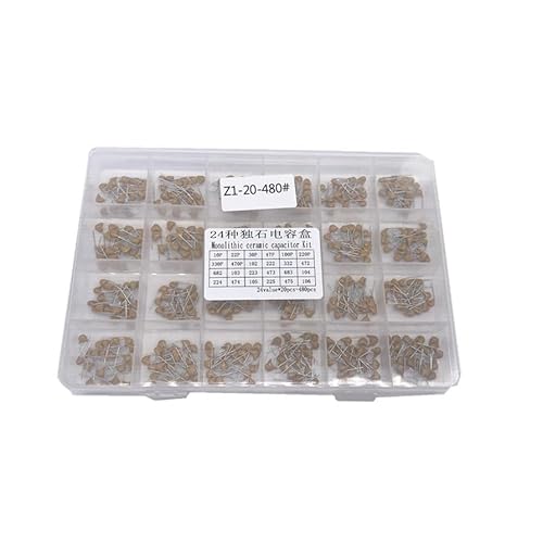 DQFOCPHHAA 24values*20pcs =480pcs Monolithic Ceramic Capacitor 10pF~10uF,Ceramic Capacitor Assorted Kit 1UF 100NF 330NF 0.1UF 102 104 105 DQFOCPHHAA 24values*20pcs =480pcs Monolithic Ceramic Capacitor 10pF~10uF,Ceramic Capacitor Assorted Kit 1UF 100NF 330NF 0.1UF 102 104 105 von DQFOCPHHAA
