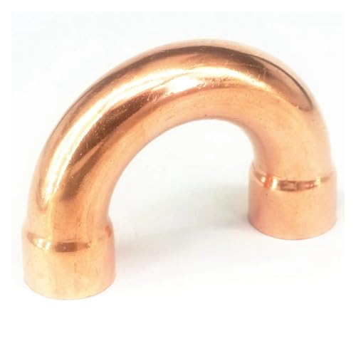 DQFOCPHHAA 28.6x1x90mm 180 Degree Bend Copper End Feed Plumbing Pipe Fitting for Gas Water Oil von DQFOCPHHAA