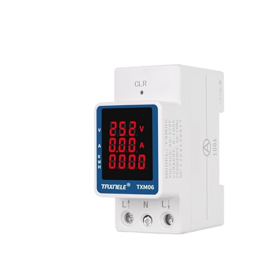 DQFOCPHHAA 3IN1 AC 110V 220V 100A Voltage Current KWH Monitor Meter 99999.9KWH Volt AMP Voltmeter Ammeter Din Rail DQFOCPHHAA 3IN1 AC 110V 220V 100A Voltage Current KWH Monitor Meter 99999.9KWH Volt AMP Voltmeter Ammeter Din Rail von DQFOCPHHAA