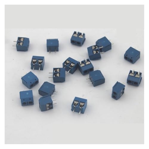 DQFOCPHHAA 500 pcs 2 Pin Screw Blue PCB Terminal Block Connector 5mm Pitch von DQFOCPHHAA
