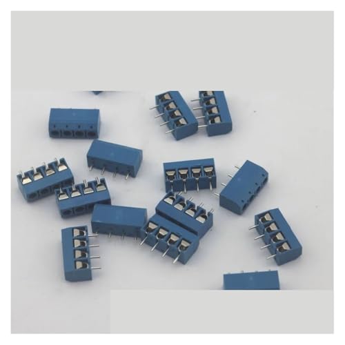 DQFOCPHHAA 500 pcs 4 Pin Screw Blue PCB Terminal Block Connector 5mm Pitch von DQFOCPHHAA