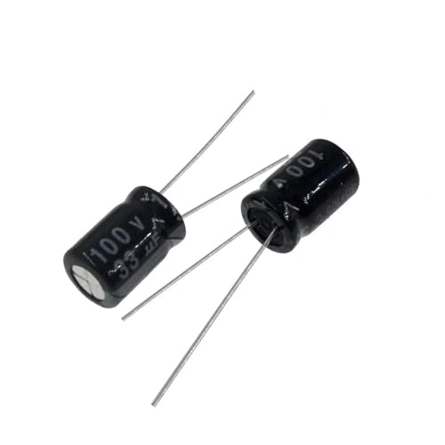 DQFOCPHHAA 50pcs 33uF 100V 33MFD 100WV Aluminum Electrolytic Capacitor 8 * 12mm Radial 33mf100v 33uf100v 100v33mf 100v33uf von DQFOCPHHAA