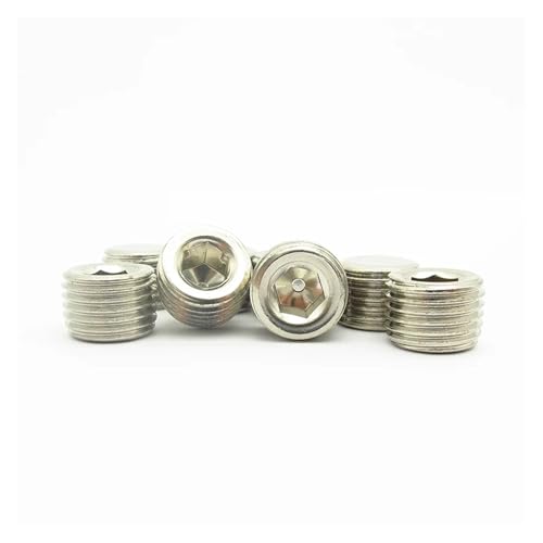 DQFOCPHHAA 5PCS 1/8" BSP Male Thread Hex Socket End Cap Pipe Fitting Coupler Connector Adapter for Water Fuel Gas DQFOCPHHAA 5PCS 1/8" BSP Male Thread Hex Socket End Cap Pipe Fitting Coupler Connector Adapter for Water Fuel Gas von DQFOCPHHAA