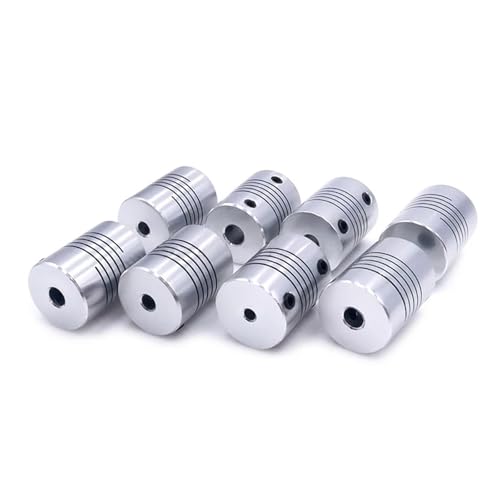 DQFOCPHHAA 5pcs 7-8 D19*L25 Aluminium Flexible Jaw Shaft Coupling 5 8 6.35mm 8mm 10mm CNC Stepper Electronic Starter Coupler von DQFOCPHHAA