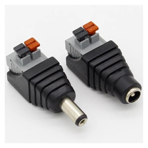 DQFOCPHHAA 5pcs DC Male +5 pcs DC Female Connector 2.1 * 5.5mm DC Power Jack Adapter Connector for 3528/5050/5730 Single Color led Strip DQFOCPHHAA 5pcs DC Male +5 pcs DC Female Connector 2.1 * 5.5mm DC Power Jack Adapter Connector for 3528/5050/5730 Single Color led Strip von DQFOCPHHAA