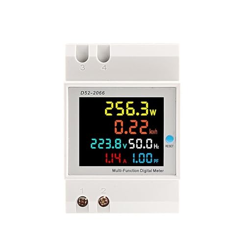 DQFOCPHHAA 6in1 Din Rail AC Monitor 110V 220V 380V 100A Voltage Current Power Factor Active KWH Frequency Meter EKD52 von DQFOCPHHAA