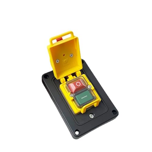 DQFOCPHHAA Electromagnetic Switch 400V 7 Pins Starter On Off 15A with Protection Cover Waterproof Momentary Reset Push Button YCZ4-B DQFOCPHHAA Electromagnetic Switch 400V 7 Pins Starter On Off 15A with Protection Cover Waterproof Momentary Reset Push Button YCZ4-B von DQFOCPHHAA