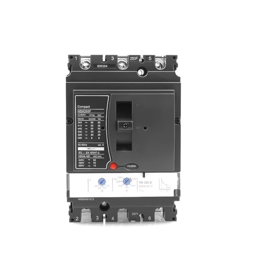 DQFOCPHHAA MCCB Breaking Capacity 36kA Adjustable Current 250A 3P Triple Poles HSX-250F Moulded Case von DQFOCPHHAA