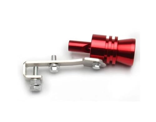 DQRG Auto-Endrohre Universal Aluminium Sound Simulator Turbo Sound Whistle S M L XL Auspuffrohr Turbo Sound Whistle Endrohre(L Size red) von DQRG