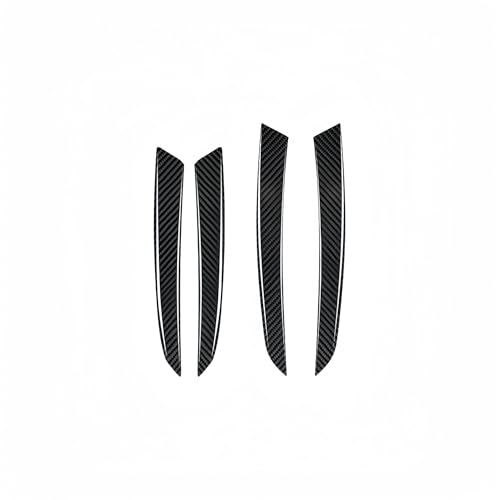 DQRG Auto-Innenverkleidung Für X5 E70 2006-2013 4PCS Carbonfaser Auto Innentür Griff Tafel Abdeckungsverkleidungsstreifen Aufkleber Auto Styling-Zubehör Interieur Zubehör(Schwarz) von DQRG