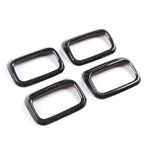 DQRG Auto Interieur 4Pcs Auto Konsole Dashboard Rahmen Aufkleber Klimaanlage Vent Abdeckung Trim Für Mercedes Für Benz GLE GLS 2020 Auto Zierleisten(Kohlefaser) von DQRG