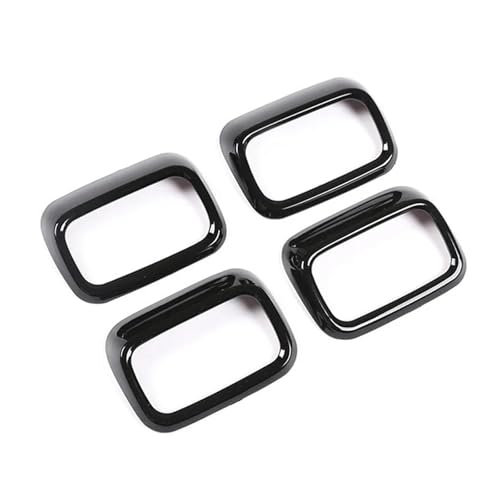 DQRG Auto Interieur 4Pcs Auto Konsole Dashboard Rahmen Aufkleber Klimaanlage Vent Abdeckung Trim Für Mercedes Für Benz GLE GLS 2020 Auto Zierleisten(Schwarz) von DQRG