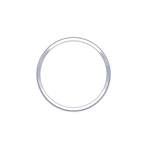 DQRG Auto Interieur Auto Innen Lenkrad Mitte Abdeckungen Aufkleber Trim Für A1 A3 A4L A6L Q3 Q5 8P S3 A4 B6 B7 A5 A6 Q5 Q7 Zubehör Auto Zierleisten(Round Silver) von DQRG