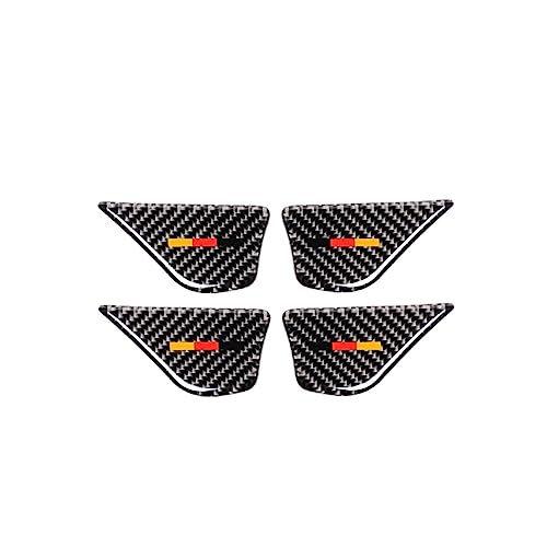 DQRG Innentürdekoration Für Mercedes Für Benz C Klasse W205 C180 C200 C300 GLC260 4 Stücke Carbon Faser Auto Türgriff Schüssel Abdeckung Innentürgriff(Tippe A) von DQRG