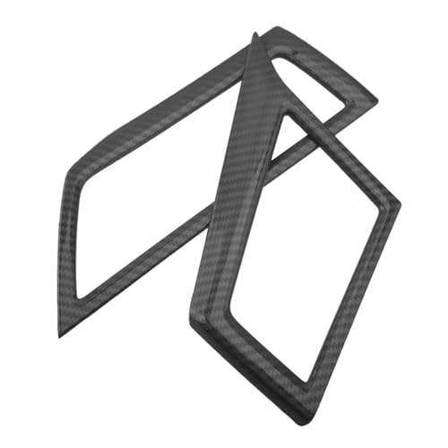DQRG Klimaanlage Entlüftung 2Pcs Vorne Links Rechts Seite Klimaanlage Vent Outlet Abdeckung Trim Für VW Für Jetta Für MK7 2019 2020 LHD Carbon Faser Stil Schwarz Klimaanlage Vent Outlet von DQRG