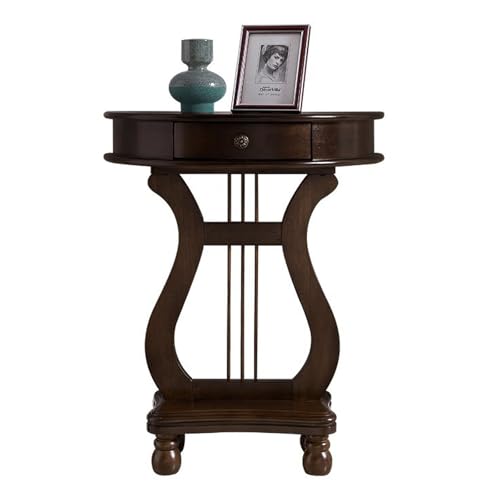 DQSPDBD Halbmondförmiger Konsolentisch mit Schublade, 78,7 cm Höhe, halbrund, Eingang, Sofa, Beistelltisch, Vintage-Veranda-Akzenttische für Wohnzimmer, Schlafzimmer, Flur DQSPDBD Halbmondförmiger Konsolentisch mit Schublade, 78,7 cm Höhe, halbrund, Eingang, Sofa, Beistelltisch, Vintage-Veranda-Akzenttische für Wohnzimmer, Schlafzimmer, Flur von DQSPDBD
