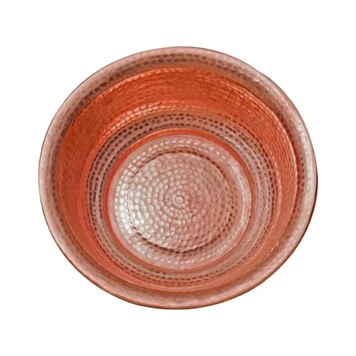 DQSPDBD Kupfer handgehämmerte tragbare Pediküre Fuß Soak Bowl Feuerschale für Camping DQSPDBD Kupfer handgehämmerte tragbare Pediküre Fuß Soak Bowl Feuerschale für Camping von DQSPDBD