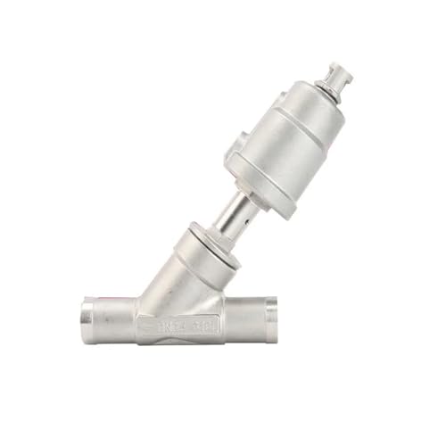 1/2" 3/4" 1 Inch 304 Stainless Steel Pneumatic Welding Angle Seat Valve 16bar For Gas Normally Closed(1/2",DOUBLE_PLASTIC HEAD) von DQTWFJDZH