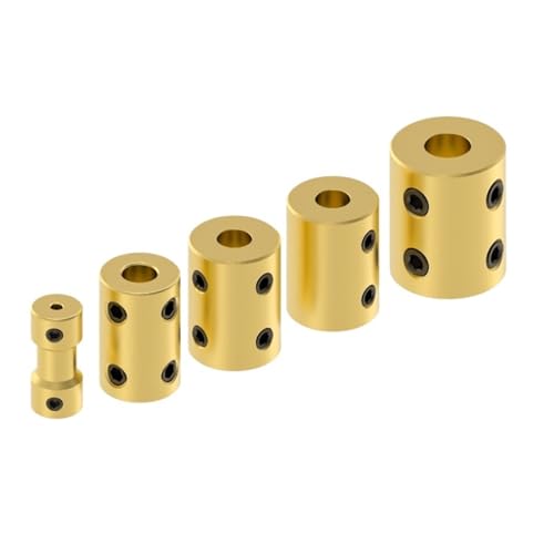 10pcs Pure copper Cylindrical Shaft Coupling Rigid coupling Coupler Motor Transmission Connector(D14L22 4-5MM) von DQTWFJDZH