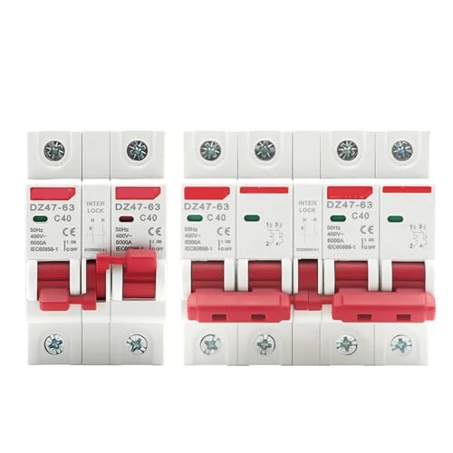 1P+1P 2P+2P MTS AC Dual Power Manual Transfer Interlock Circuit Breaker Din Rail Isolating Discounnecting Switch MCB 40A 63AEARU(16A) von DQTWFJDZH