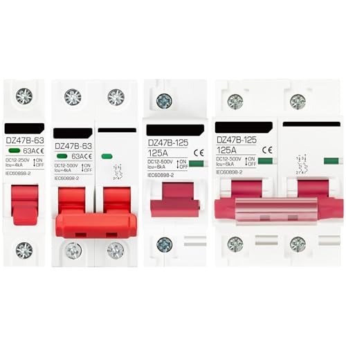 1P 2P DC MCB 12V 24V 48V Circuit Breaker Battery Car Protector DZ47 DC Positive Negative Pole Rotection Protect Switch Isolator(2P,20A) von DQTWFJDZH