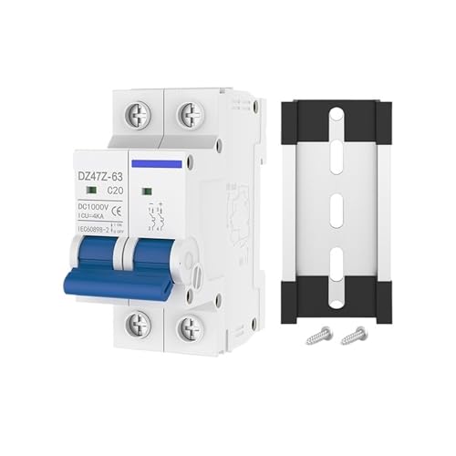 2 Pole DC Miniature Circuit Breaker 10A 16A 20A 25A 32A 40A 50A 63A 1000V Thermal Magnetic Trip Din Rail Mount Switch(50A) von DQTWFJDZH
