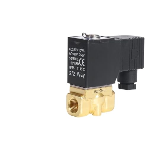 2W030/050-06/08/10/15 Solenoid Switch Water Valve Direct Acting Normally Closed Fluid Control Valve(2W030-08 AC220V) von DQTWFJDZH