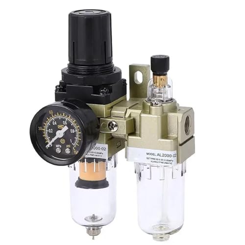2pcs Compressor Air Filter Pressure Regulator Trap Pneumatic Oil Water Separator Pump Manual Drainage Supply AC2010-02 SMC Type(AC2010-02 w PC6mm) von DQTWFJDZH