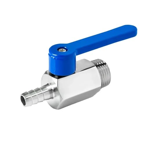 304 Stainless Steel Mini Ball Valve Long Handle Pagoda Head Connection 7/12/14 Small Valve Female/Male Thread(Male,7MM_1/8") von DQTWFJDZH