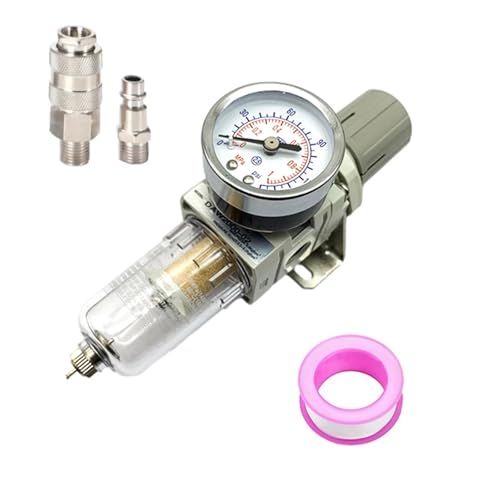 AW2000-02 Pneumatic Compressor Air Filter Source Treatment Filters Pressure Regulator Gauge Oil Separator(AW2000-02 Fiber) von DQTWFJDZH