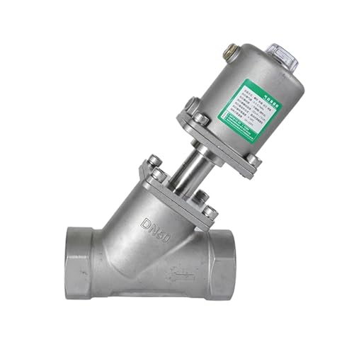 DN50 Stainless Steel Pneumatic Seat Valve Normally Closed/Open Pneumatic Actuator Angle Seat Valves 16bar For Steam Gas Oil(CLOSED_DOUBLE) von DQTWFJDZH