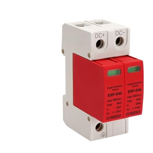 ESP-04 2P Solar Photovoltaic Low Voltage Rail DC 600V 1000V 20KA-40KA Surge Protection Device Lightning Arrester SPD(3P 20-40KA 1000V) von DQTWFJDZH