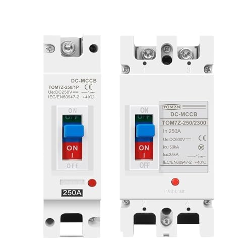 Solar Molded Case Circuit Breaker MCCB Overload Protection Switch Protector for Solar Photovoltaic PV 1P 2P(2P,100A) von DQTWFJDZH