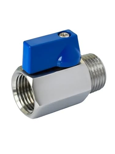 Stainless Steel Mini Ball Valve Double Inner Wire Double Outer Wire Inner Outer Wire Thread Miniature Water gas Valve Switch(F-F_1/2") von DQTWFJDZH