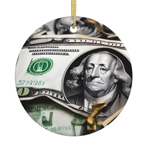 Banknotenmuster Weihnachtsbaum Keramik Hängend Exquisite Handwerkskunst, festliche Atmosphäre, Heimdekoration und Geschenk. von DQXYCTXC