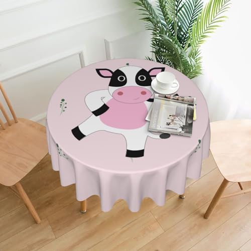 DQXYCTXC Cartoon Kalb Tischdecke, 152,4 cm, wasserdicht und öldicht, leicht zu reinigen, geeignet für Restaurants und Familientreffen. DQXYCTXC Cartoon Kalb Tischdecke, 152,4 cm, wasserdicht und öldicht, leicht zu reinigen, geeignet für Restaurants und Familientreffen. von DQXYCTXC
