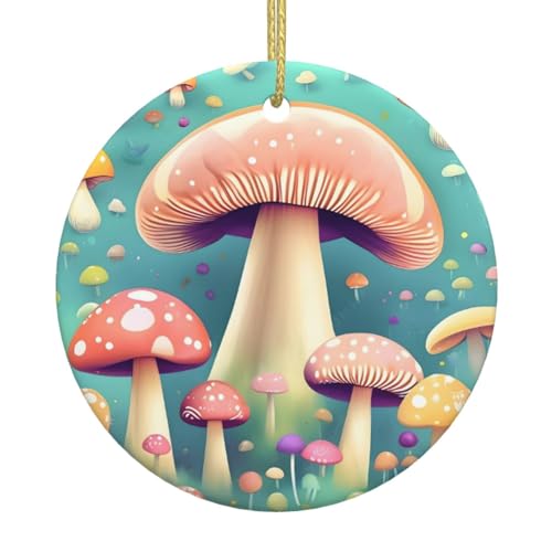 Hübsche kleine Pilze Weihnachtsbaum Keramik hängend Exquisite Handwerkskunst, festliche Atmosphäre, Heimdekoration und Geschenk. von DQXYCTXC