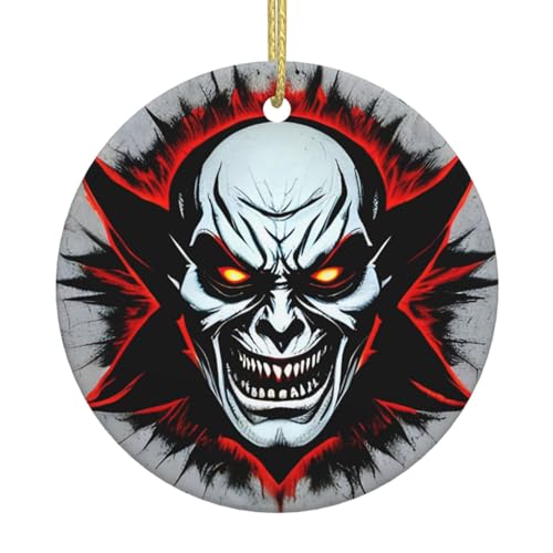 Rot und Schwarz Böser Geist Weihnachtsbaum Keramik Hängend Exquisite Handwerkskunst, festliche Atmosphäre, Heimdekoration und Geschenk geben. von DQXYCTXC