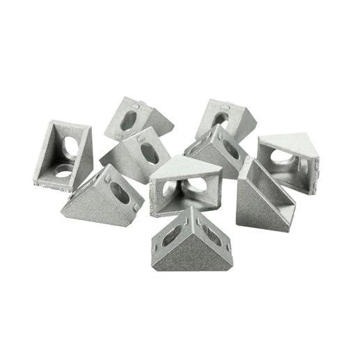DQZRTUECA 10 Pcs Aluminium 2020 Ecke Halterung Silber 20x20x17mm for 20mm Aluminium Extrusion DQZRTUECA 10 Pcs Aluminium 2020 Ecke Halterung Silber 20x20x17mm for 20mm Aluminium Extrusion von DQZRTUECA