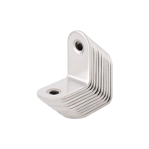 DQZRTUECA 10 Pcs Edelstahl Silber Winkel Halterung Mehrere Größen 90 Grad(30 * 30mm) von DQZRTUECA