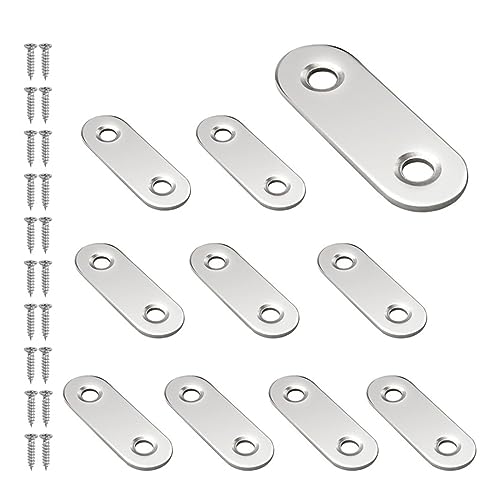 DQZRTUECA 10 Stück Edelstahl Winkel Code 90 Grad L-Form Halterung Silber Mehrere Größen(46x16mm) von DQZRTUECA