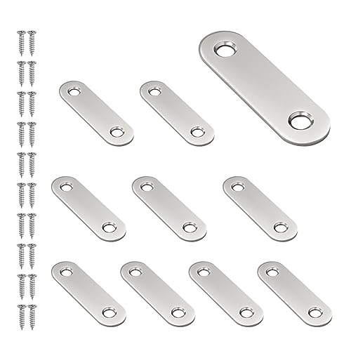 DQZRTUECA 10 Stück Edelstahl Winkel Code 90 Grad L-Form Halterung Silber Mehrere Größen(56x16mm) von DQZRTUECA