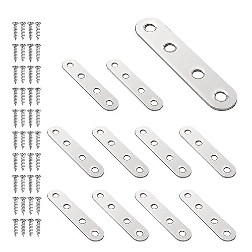 DQZRTUECA 10 Stück Edelstahl Winkel Code 90 Grad L-Form Halterung Silber Mehrere Größen(76x16mm) von DQZRTUECA