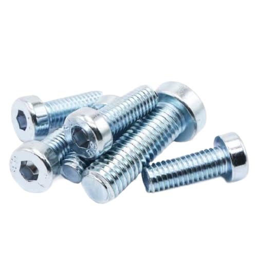 DQZRTUECA 10 Stück M12 Rundkopf-Maschinenschrauben mit Innensechskant, 20–60 mm, Kohlenstoffstahl(M12X20 10PCS) von DQZRTUECA